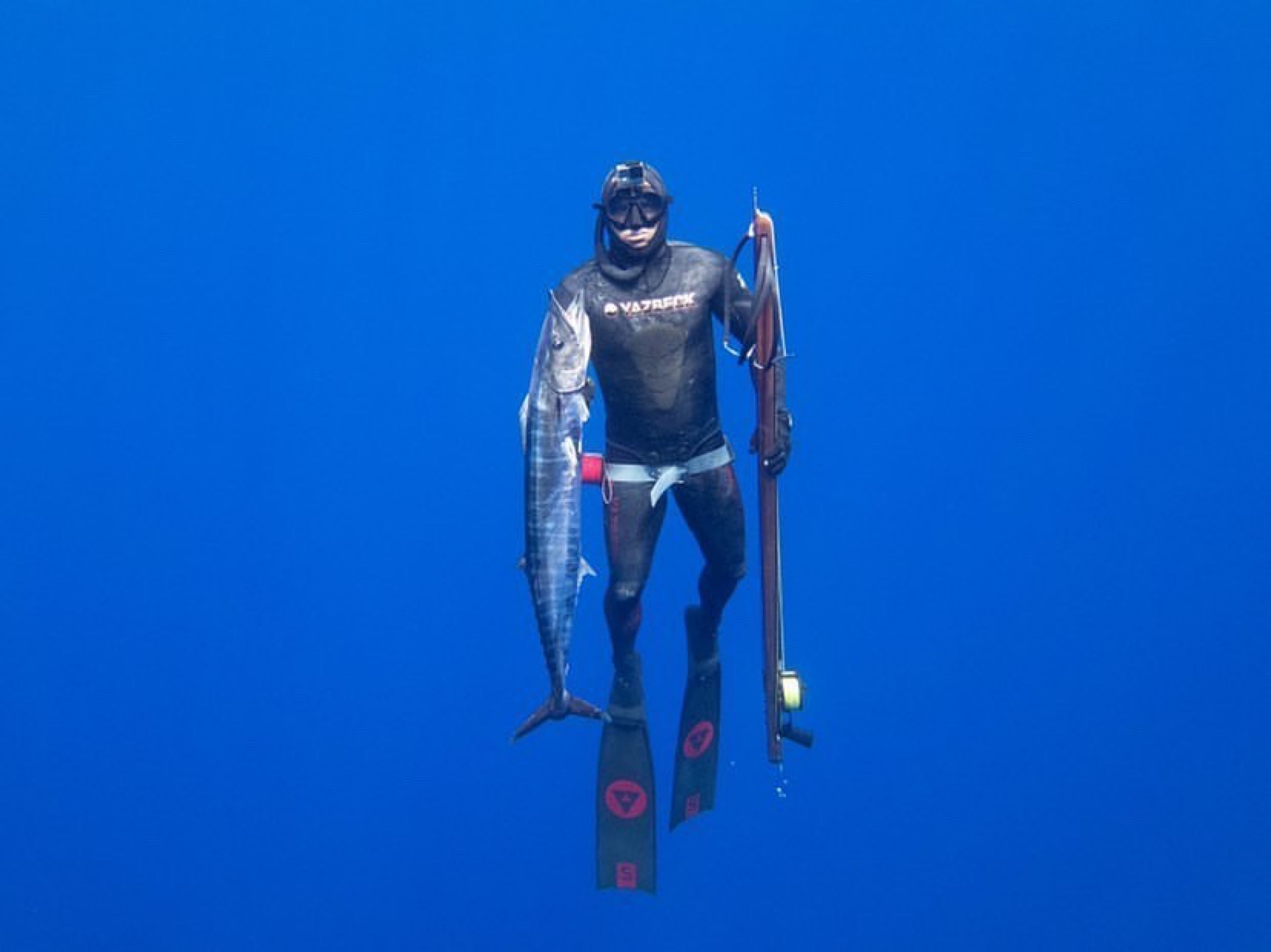 spearfishing in hawaii using alchemy s30 carbon fins